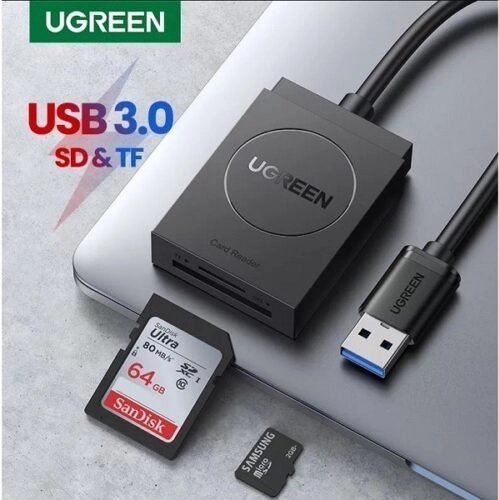 Ugreen 20250 USB-A TO SD + TF 2-in-1 3.0 Card Reader