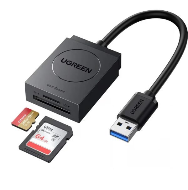 Ugreen 20250 USB-A TO SD + TF 2-in-1 3.0 Card Reader