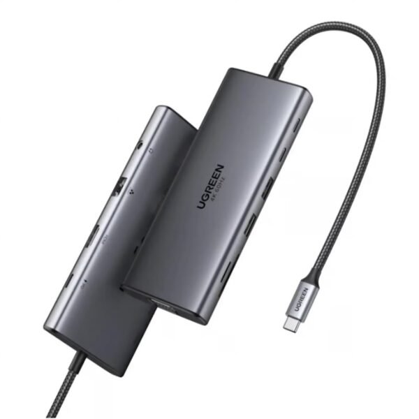 Ugreen 45520 (11in1) USB C TO 2*USB,1*VGA, 1*HDMI,1*RJ45, 1*SD,1*TF,1*3.5mm,1* PD,2*Usb C