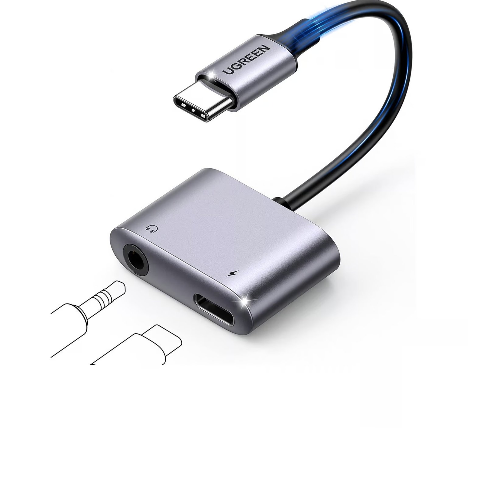 UGREEN 60164 USB-C TO 3.5MM AUDIO WITH PD ADAPTER