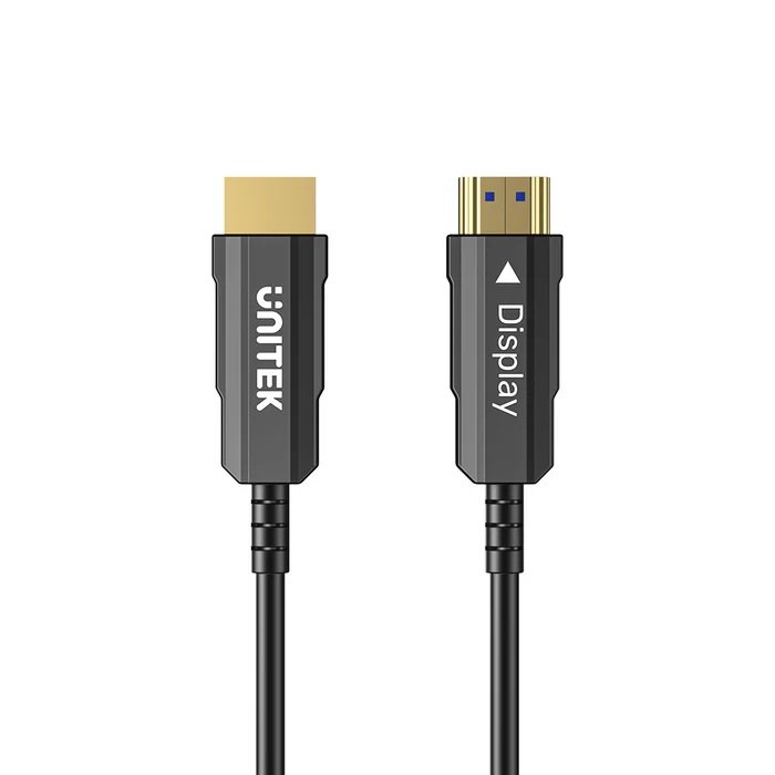 UNITEK HDMI CABLE FIBER OPTIC 4K@60HZ (C11072BK) 10M