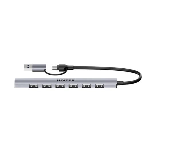 UNITEK Usb-C/Usb-A 2in1 7Port Hub 5GBS  H1209AGY01