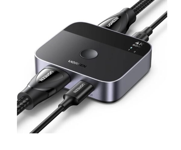 UGREEN 55452 USB C HDMI Switch 2 in 1 Out 4K@60Hz Aluminum Switcher for Laptops MacBook