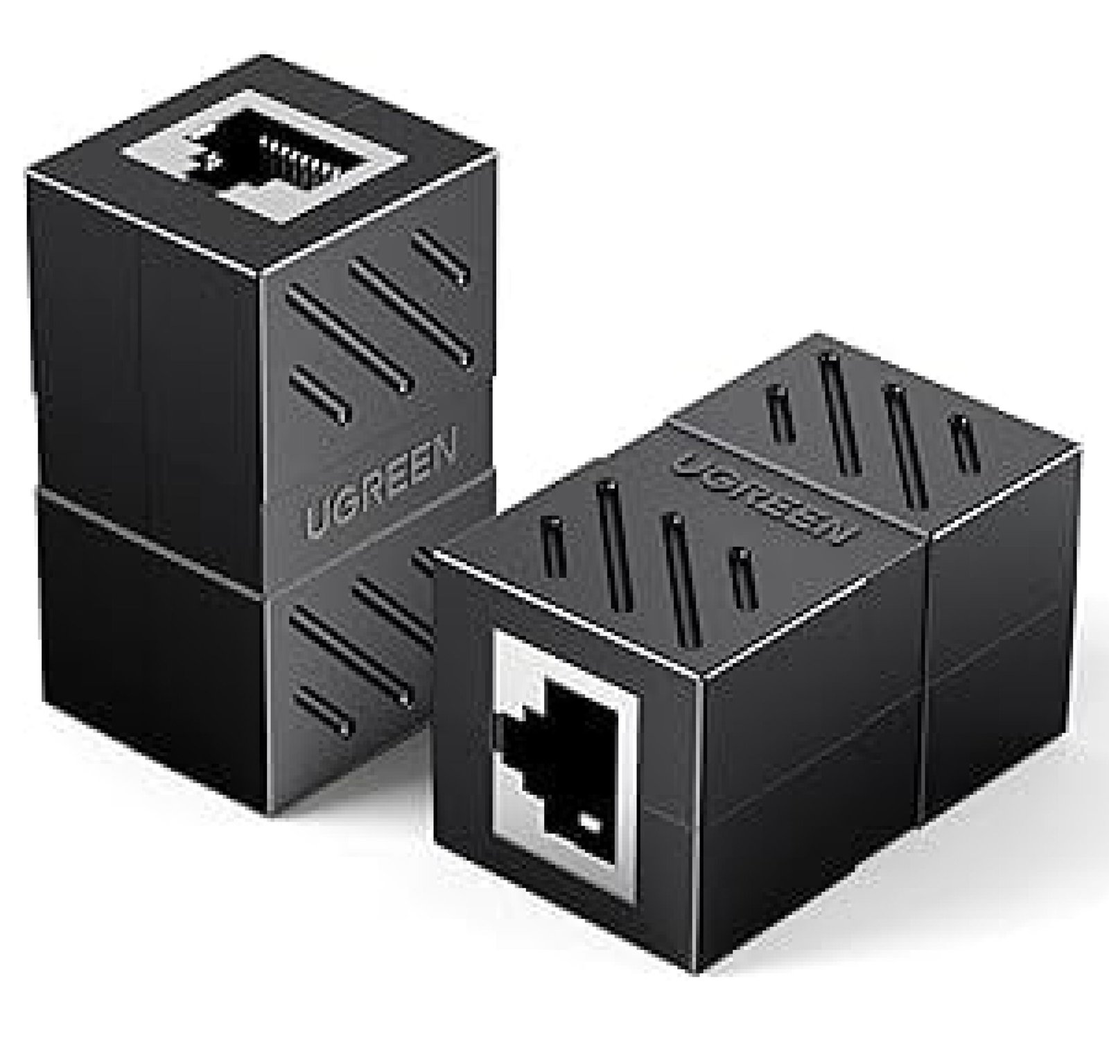 UGREEN 20390 RJ45 Ethernet Coupler for Cat7 Cat6 Cat5e Cable Black