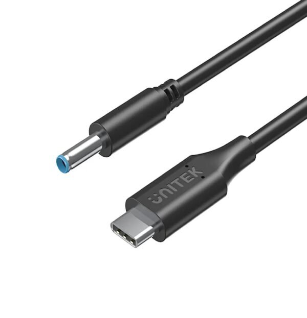 UNITEK USB C to DC Cable 65W DC Jack 4.5 x 3.0 mm for Dell Laptops 1.8M (C14117BK)