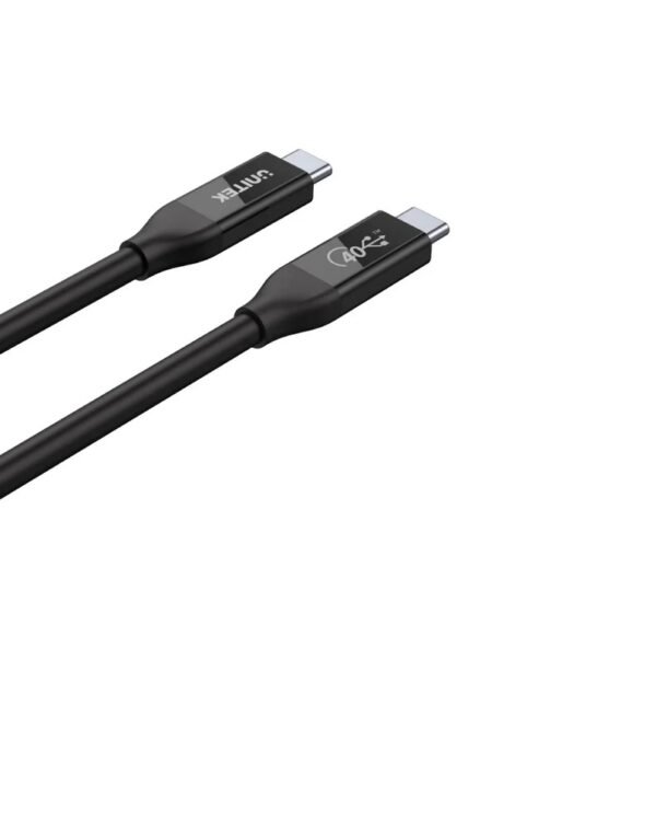 Unitek USB 4  100W PD Fast Charging Cable with 8K@60Hz and 40Gbps C14100BK (USB-IF Certified) 0.8m