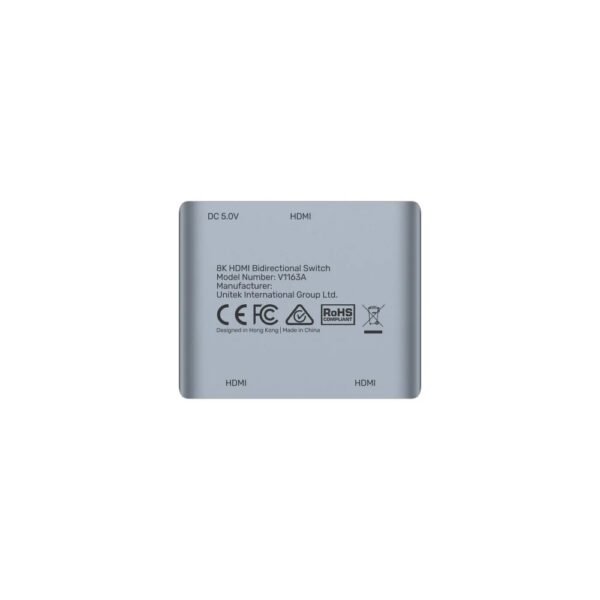UNITEK HDMI BIDIRECTIONAL SWITCH 2-IN-1 OUT / 1-IN-2 OUT V1163A