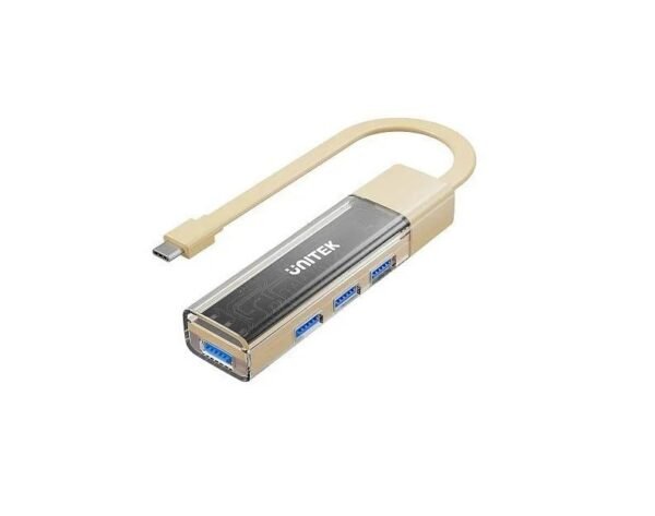 UNITEK 4-PORT USB-A BI-DIRECTIONAL HUB WITH DETACHABLE CABLE  H1319ACL01