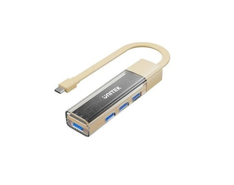 UNITEK 4-PORT USB-A BI-DIRECTIONAL HUB WITH DETACHABLE CABLE  H1319ACL01