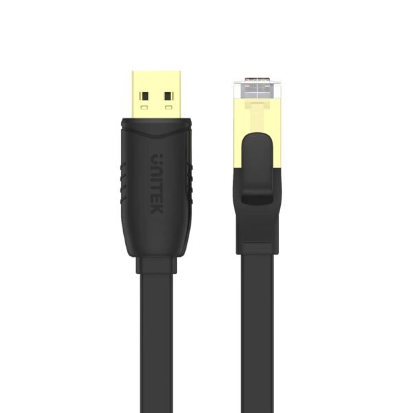 UNITEK  USB 2.0 to RJ45 Consoler Flat Cable  Y-SP02001B 1.8M