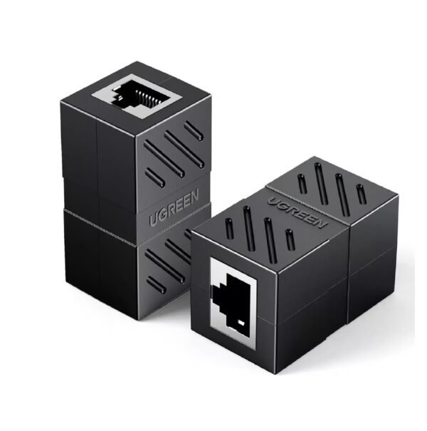 UGREEN 20390 RJ45 Ethernet Coupler for Cat7 Cat6 Cat5e Cable Black