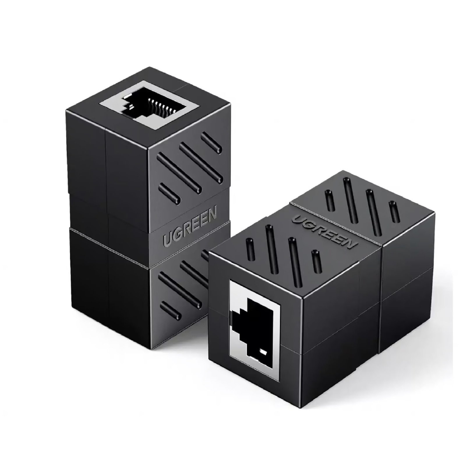 UGREEN 20390 RJ45 Ethernet Coupler for Cat7 Cat6 Cat5e Cable Black