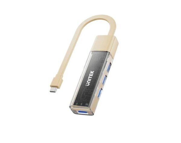 UNITEK 4-PORT USB-A BI-DIRECTIONAL HUB WITH DETACHABLE CABLE  H1319ACL01