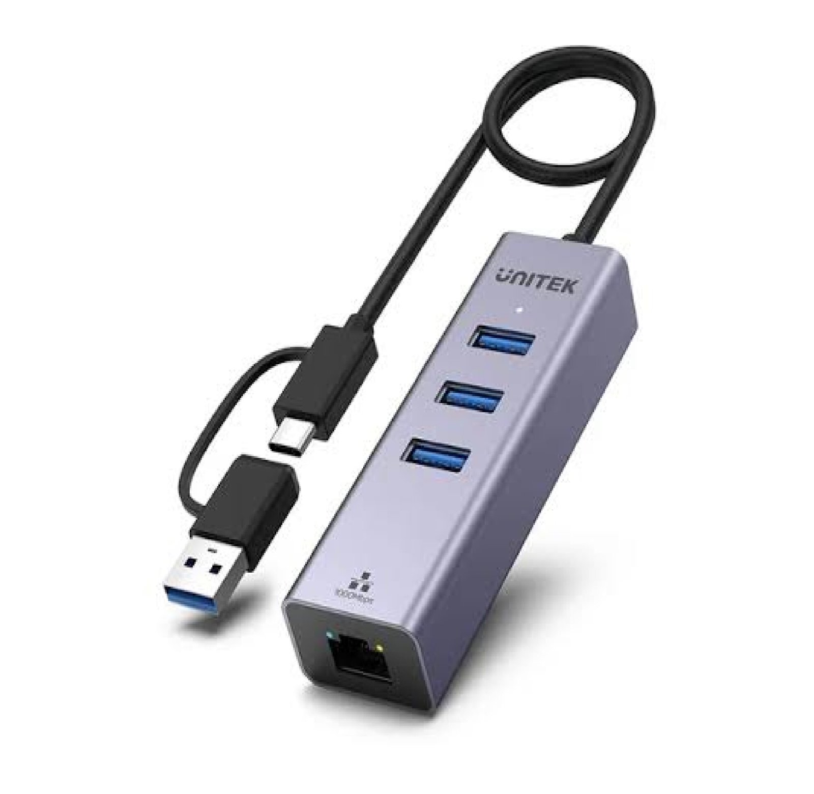 UNITEK 4-in-1 Ethernet Hub  Y-3088B