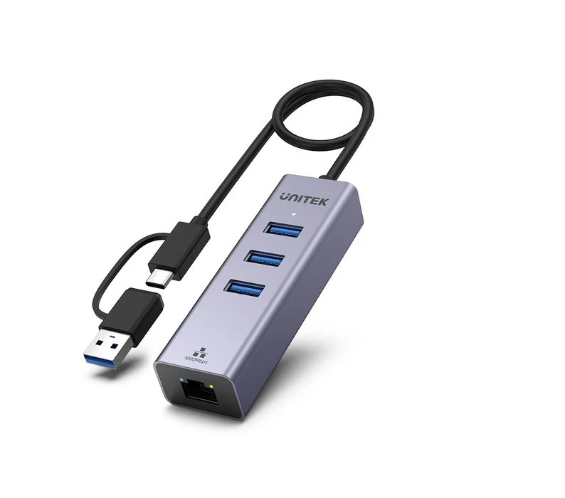 UNITEK 4-in-1 Ethernet Hub  Y-3088B