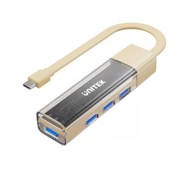UNITEK 4-PORT USB-A BI-DIRECTIONAL HUB WITH DETACHABLE CABLE  H1319ACL01