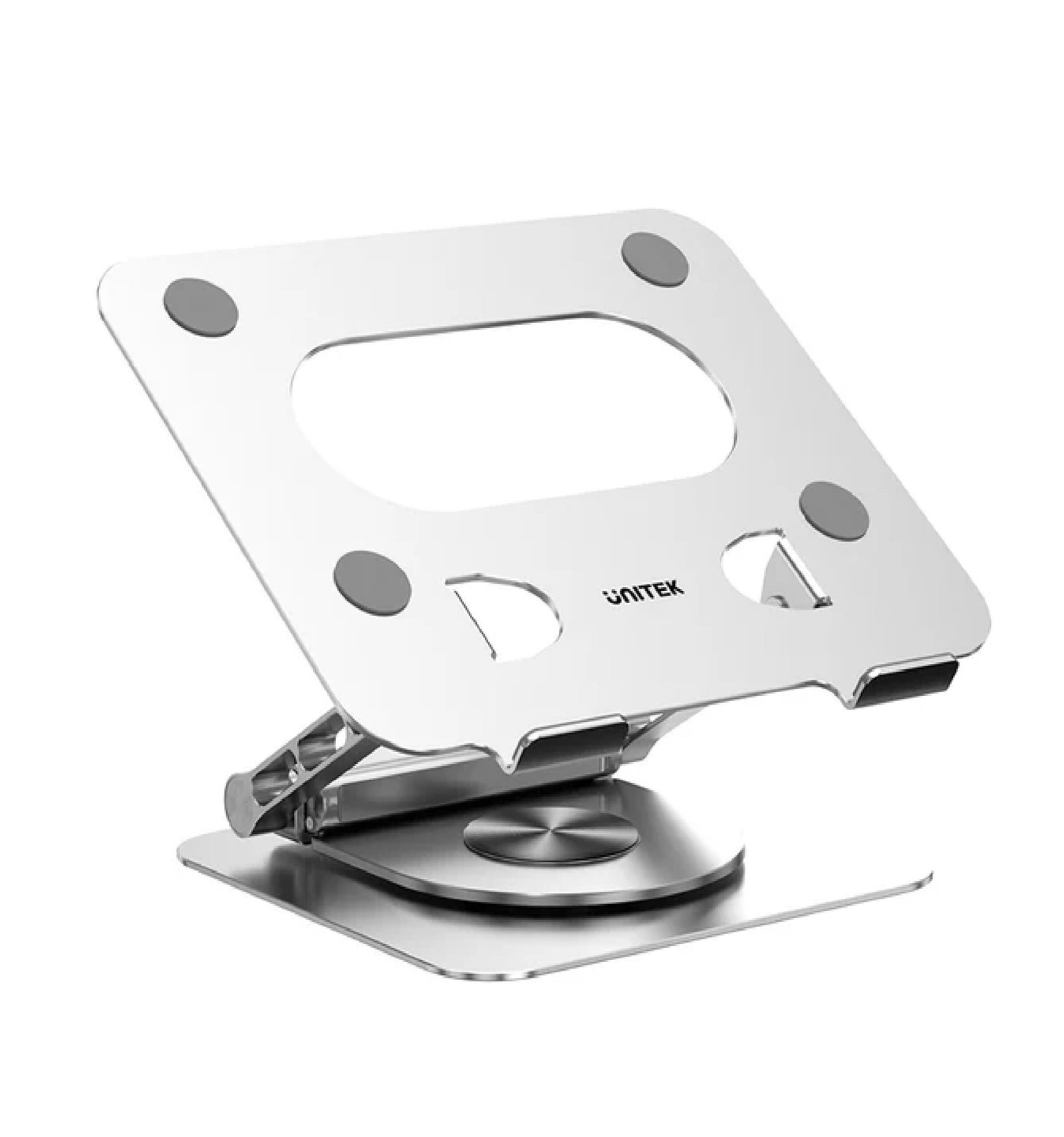 UNITEK LAPTOP STAND 360° ROTATING BASE WITH DETACHABLE USB-C HUB D1109B01