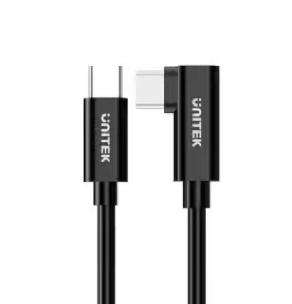 UNITEK RIGHT ANGLE USB-C TO C VR CABLE 5M 60W (C14094ABK01)
