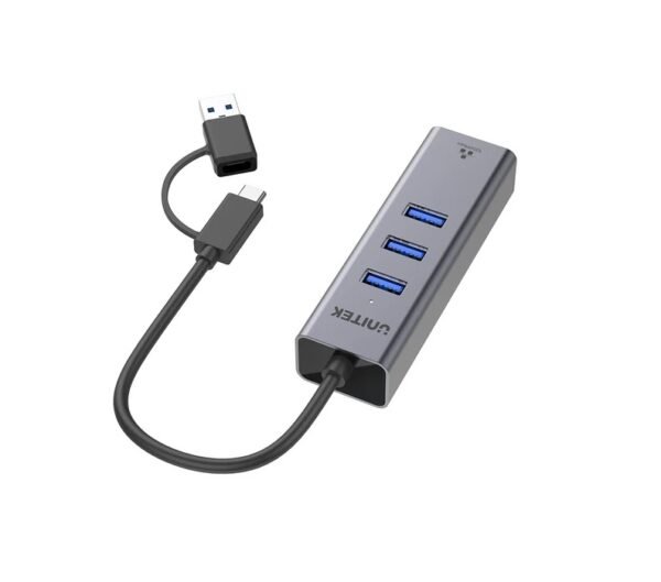 UNITEK 4-in-1 Ethernet Hub  Y-3088B