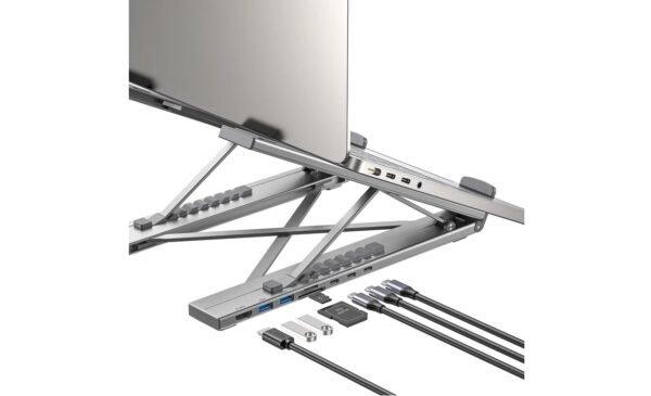 UNITEK  FOLDABLE LAPTOP STAND WITH 7-IN-1 DOCKING STATON D1137AGY01