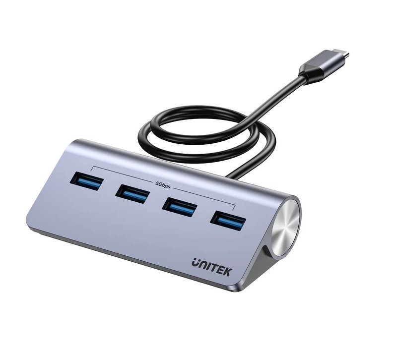 UNITEK 4 in 1 USB C Hub 4Ports H1337BGY01