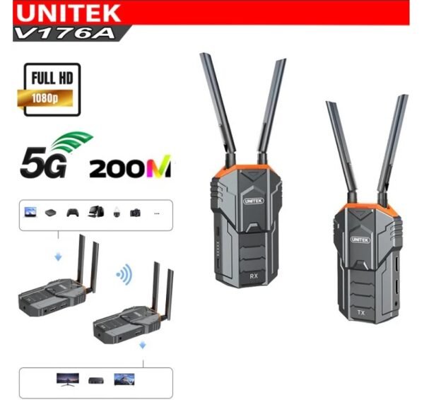 UNITEK Wireless HDMI Transmitter/Receiver 200M V176A