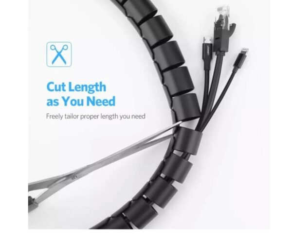 UGREEN 30820 PROTECTION TUBE 25mm CABLE ZIPPER 5M BLACK