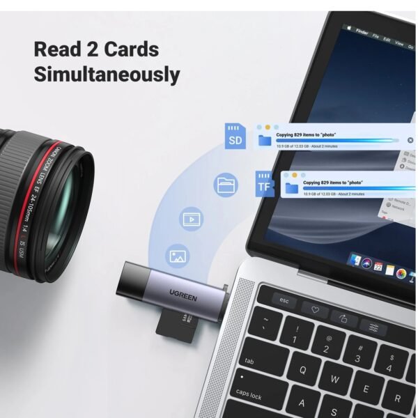 UGREEN 50706 SD Card Reader USB C USB 3.0 Micro SD Card Reader