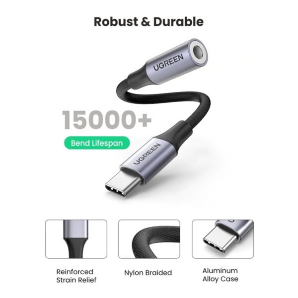 UGreen 80154  USB 2.0 to 3.5mm Audio Adapter Aluminum Alloy 10M