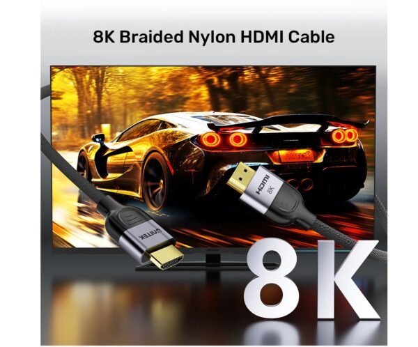 UNITEK C11093RGY01 8K@60HZ NYLON BRAIDED HDMI CABLE (1M To 5M)