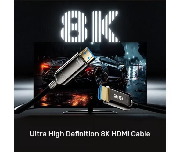 UNITEK HDMI CABLE  FIBER OPTIC 8K@60HZ (C11085GY01) 10M
