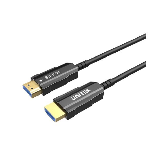 UNITEK HDMI CABLE FIBER OPTIC 4K@60HZ (C11072BK) 10M
