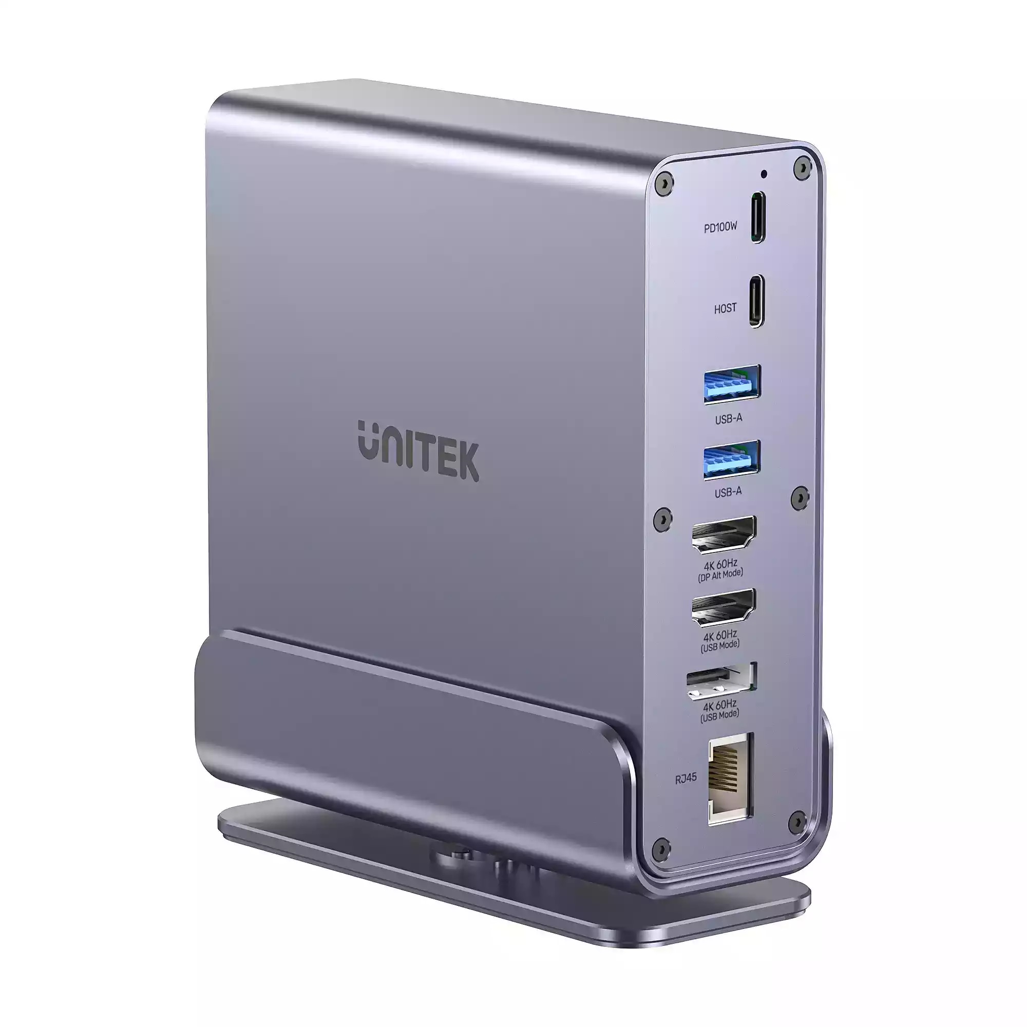 UNITEK UNIVERSAL 15-IN-1 DOCKING STATION DISPLAYLINK TRIPLE DISPLAY 4K@60HZ  360° ROTATION D1135AGY0