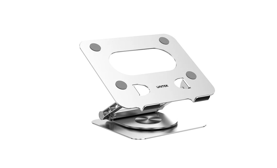 UNITEK LAPTOP STAND 360° ROTATING BASE WITH DETACHABLE USB-C HUB D1109B01