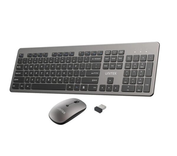 UNITEK Wireless Keyboard and Mouse Combo 2.4GHz T054AGY01-US