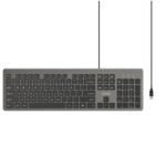 UNITEK SlimTap Ultra Light Wired Keyboard with 104 keys T052AGY01-US