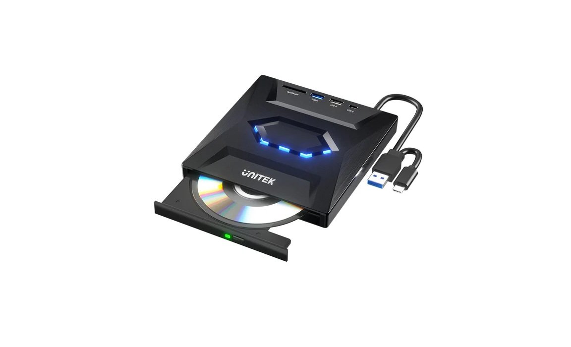 UNITEK T1037A01  WITH 5-IN-1  EXTERNAL OPTICAL DRIVE