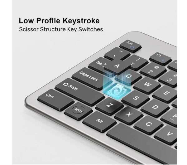 UNITEK SlimTap Ultra Light Wired Keyboard with 104 keys T052AGY01-US