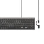 UNITEK SlimTap Ultra Light Wired Keyboard with 99 keys T053AGY01-US