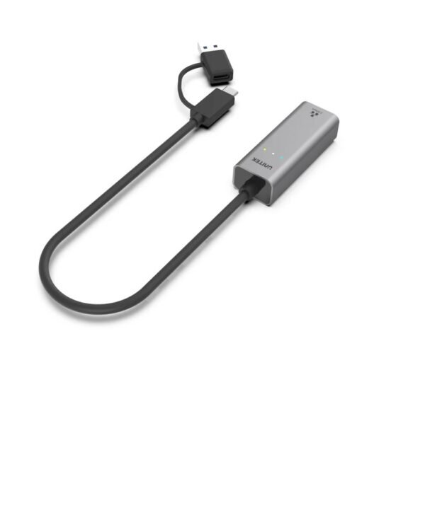 UNITEK Hybrid USB-C/ USB-A to 2.5G Gigabit Ethernet Adapter U1313C
