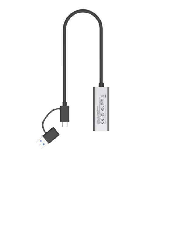 UNITEK Hybrid USB-C/ USB-A to 2.5G Gigabit Ethernet Adapter U1313C