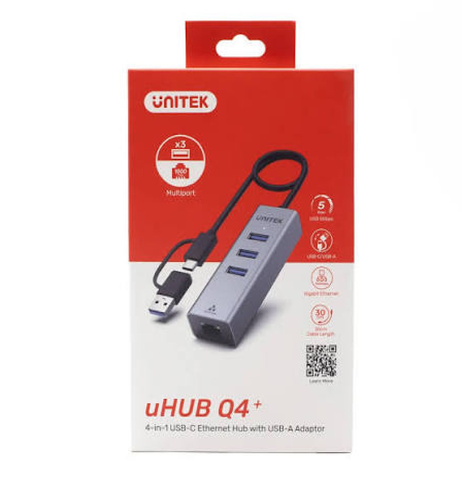 UNITEK 4-in-1 Ethernet Hub  Y-3088B