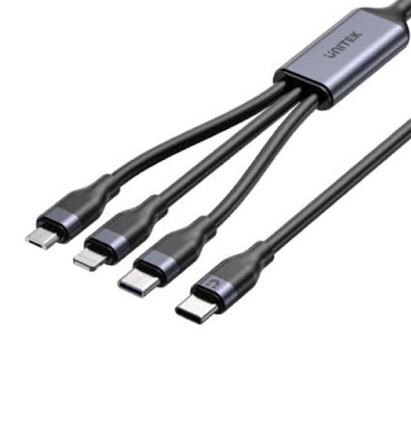 UNITEK USB-C to 3in1 Cable (Lightning, USB-C, Micro USB) 1.5M (C14101BK)
