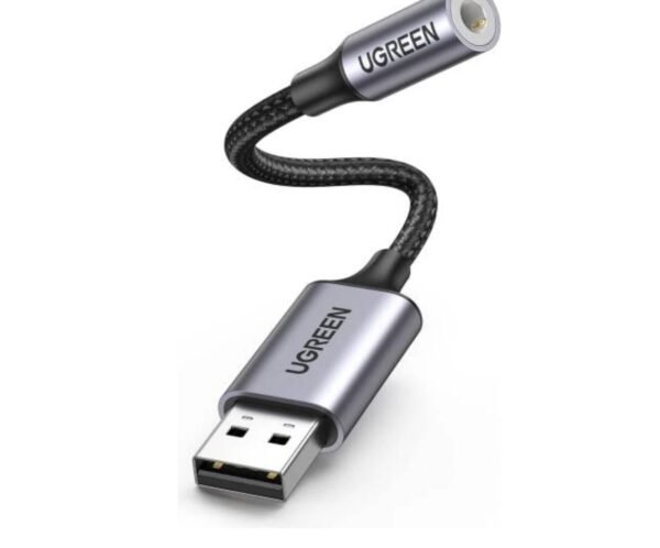 UGreen 30757 USB 2.0 to 3.5mm Audio Adapter Aluminum Alloy