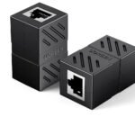 UGREEN 20390 RJ45 Ethernet Coupler for Cat7 Cat6 Cat5e Cable Black