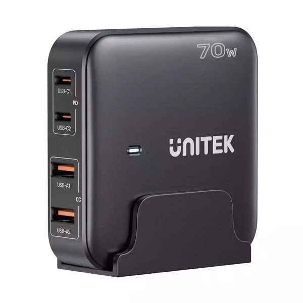 UNITEK  Desktop GaN Charging Station 70W 4Port P1228ABK01 EU