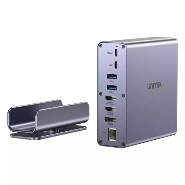 UNITEK UNIVERSAL 15-IN-1 DOCKING STATION DISPLAYLINK TRIPLE DISPLAY 4K@60HZ  360° ROTATION D1135AGY0