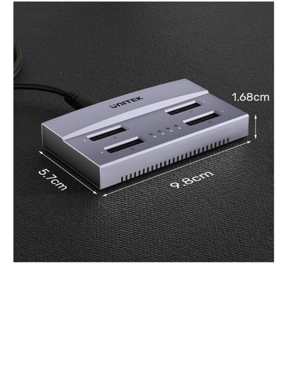 UNITEK USB4 4-Bay M.2 SSD Docking Station S1243BGY01-EU