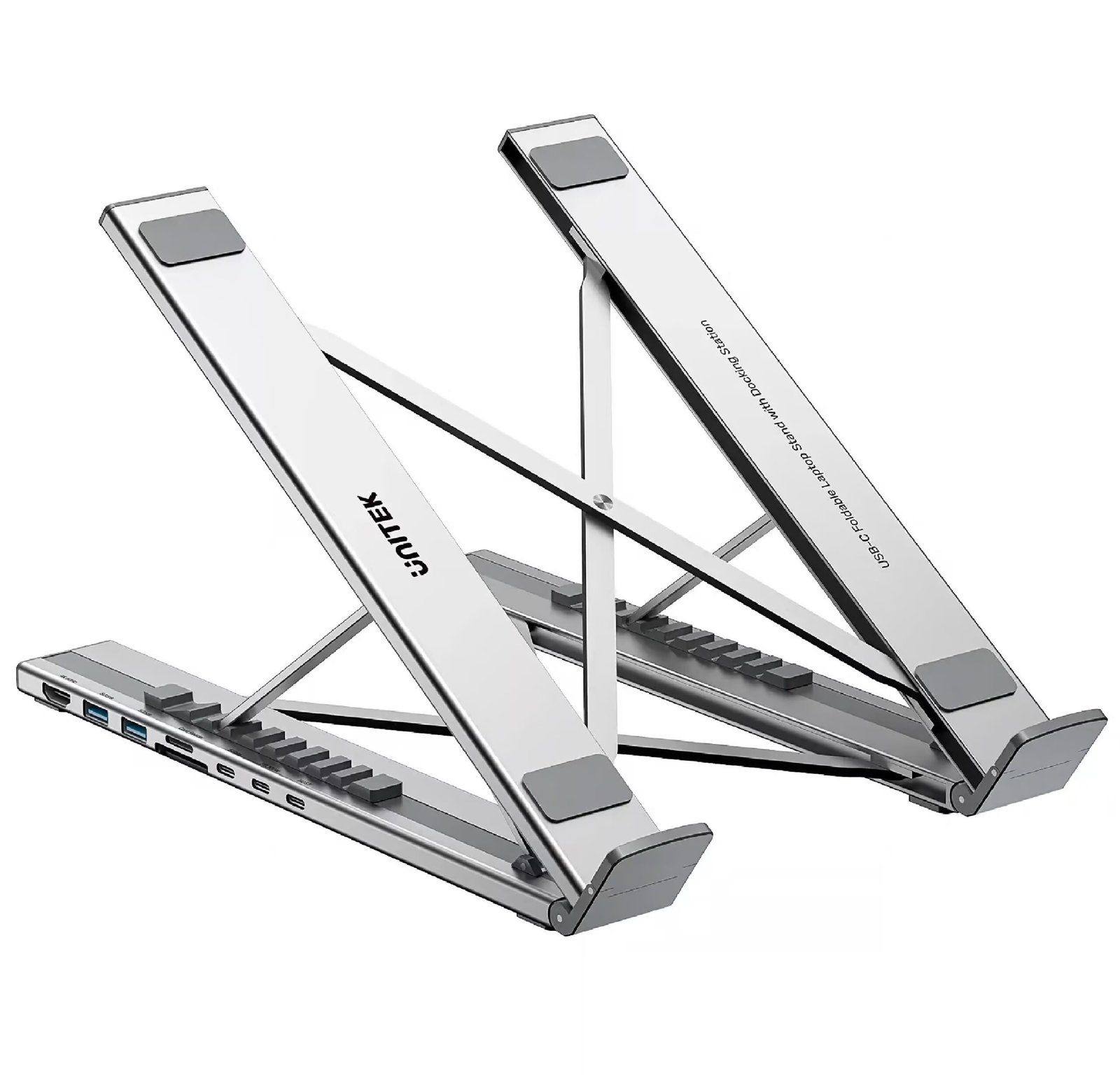 UNITEK  FOLDABLE LAPTOP STAND WITH 7-IN-1 DOCKING STATON D1137AGY01