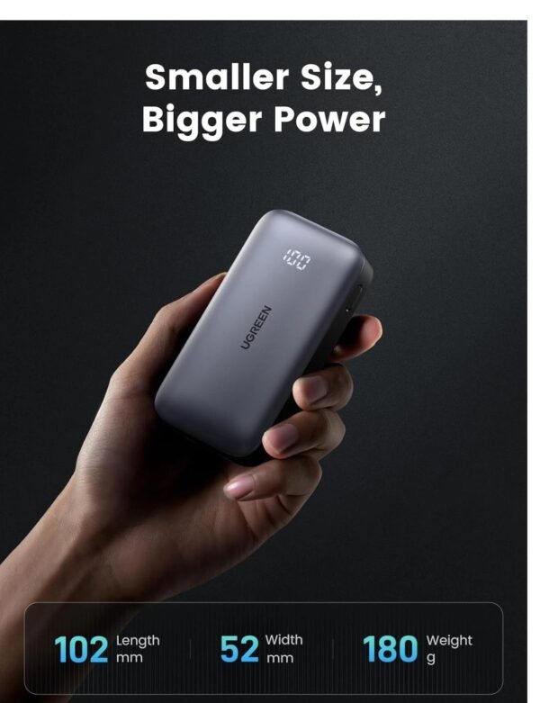 UGreen 25185 Nexode 10000mAh 30W Two Way Fast Charging Power Bank